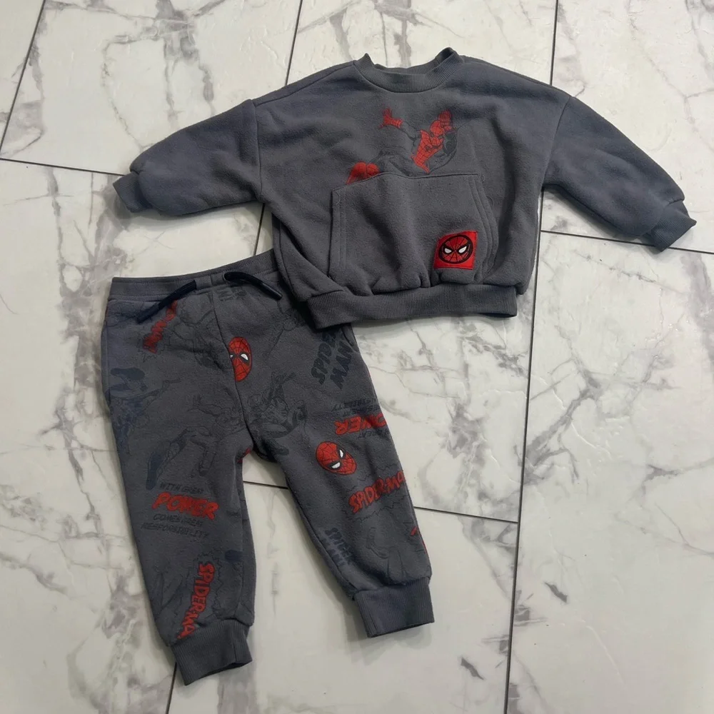 Marvel Kids Matching Set - Grey and Red Spider-Man Design